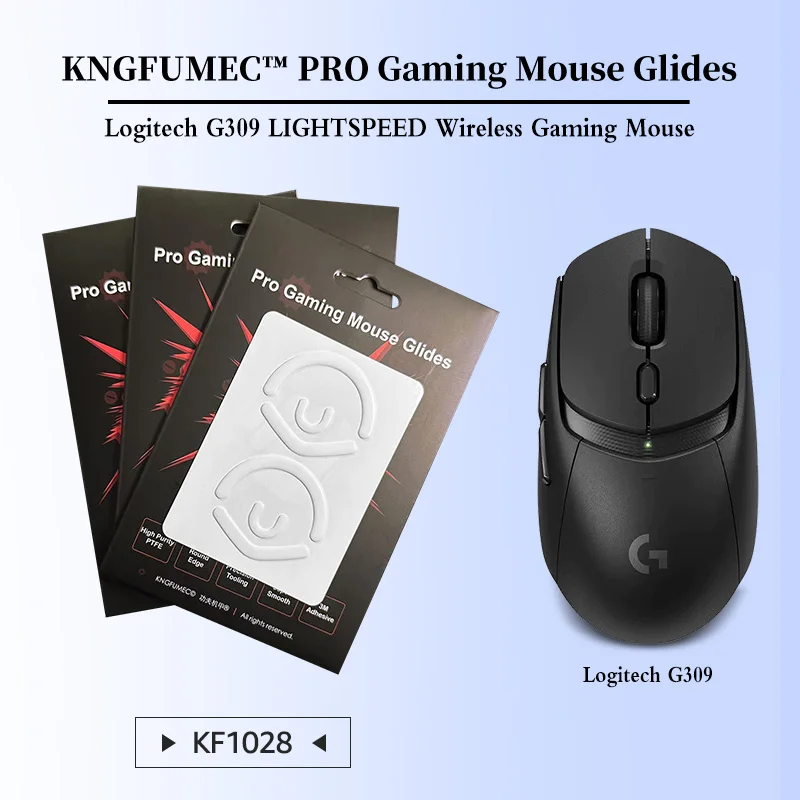 KNGFUMEC 2 Sets myši korčule nohy Pro Gaming Mouse Glides pre Logitech G309 Lightspeed Wireless Wireless Myš