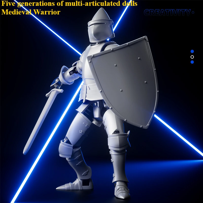 Knight Lucky Doll 13 kĺby Movinable 3D tlačiareň Hračky Tretia generácia Dummy kutilská figurína Dekompresná hračka