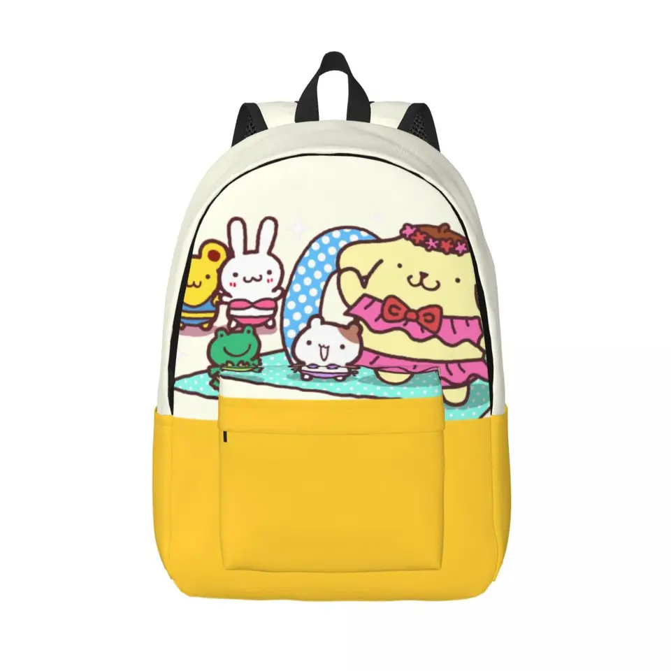 Kniha balíček roztomilý pes Multi priechod Sanrio Pom pom Purin Teen Girl Boy Men Dospelý narodeninový darček Darček Denná kabelka Campus