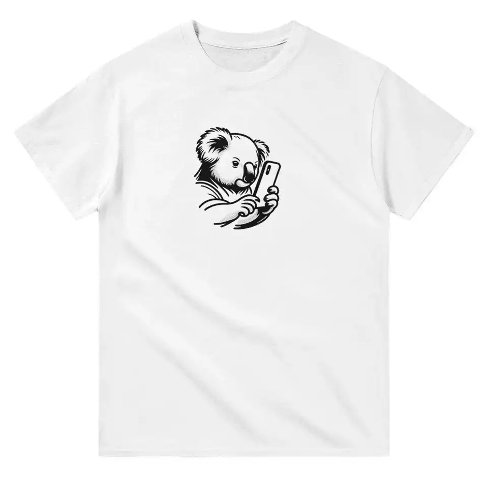 Koala Tech Savvy T tričko Lover Lover Funny pre neho pre neho