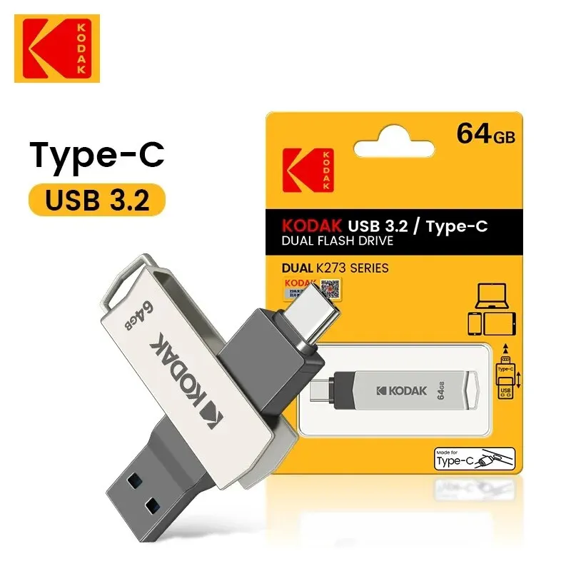 Kodak USB Flash Drive 3.2 Typ typu C 32 GB 64 GB 128 GB Pen pre PC Andriod