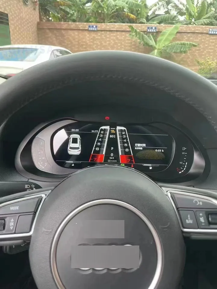 Kokpit digitálneho klastru pre digitálny klaster pre Audi A4L A4 A5 Q5 SQ5 S4 RS4 S5 RS5 2008-2018 LCD Center SpeedMeters Player