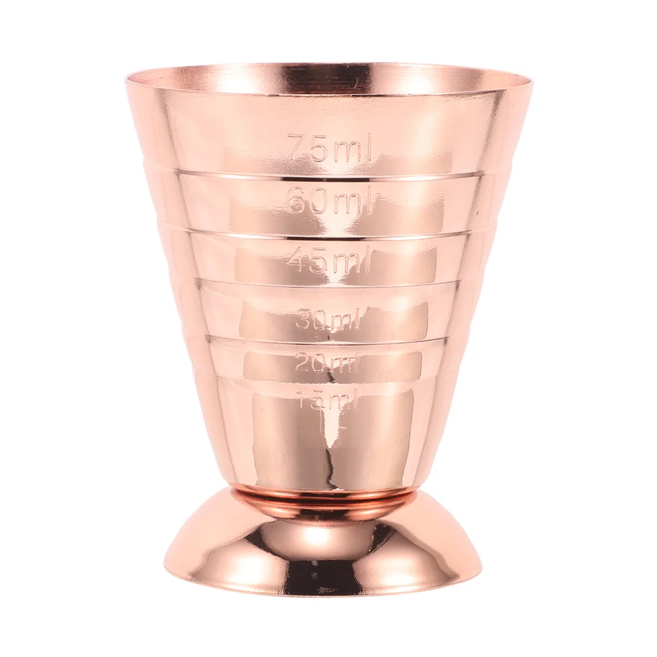 Koktail z nehrdzavejúcej ocele Memera Barteding Supplies Set Meering Cup Rose Gold Double Jigger