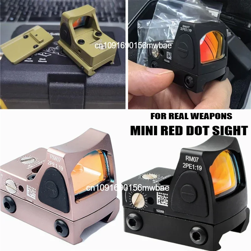 Kolimátor červenej bodky glock reflex zrak airsoft / poľovnícka pištoľ rozsah AR15 M4 OPTICS Mini RIFLE Rozsah pre 20 mm železničnú držiak