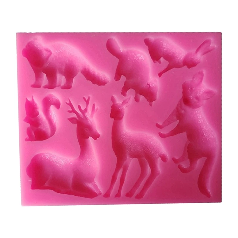 Koláčová čokoládová ílové lesné zvieratá Téma pečenie Fond Polymér Craft Art