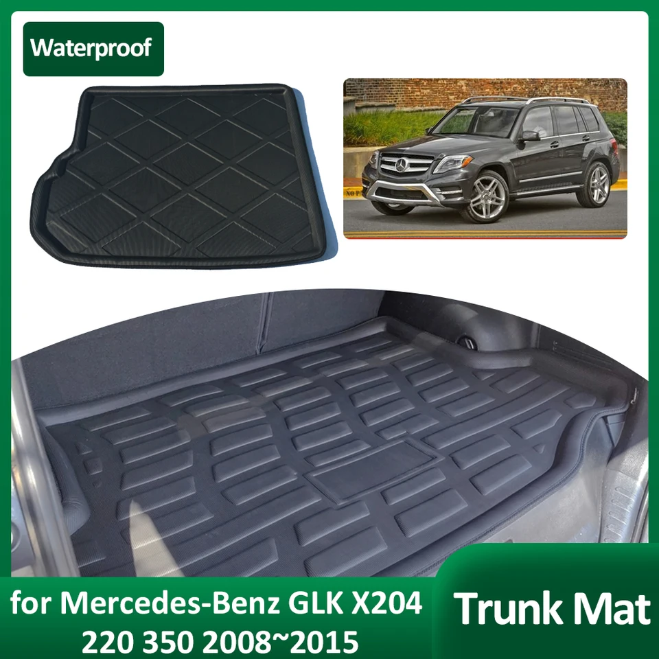 Kombinátor pre kmeňa pre Mercedes-Benz GLK X204 220 350 2008 ~ 2015 Vodotesná batožina nákladný podložný podložný kryt koberec koberec Custom Accessories