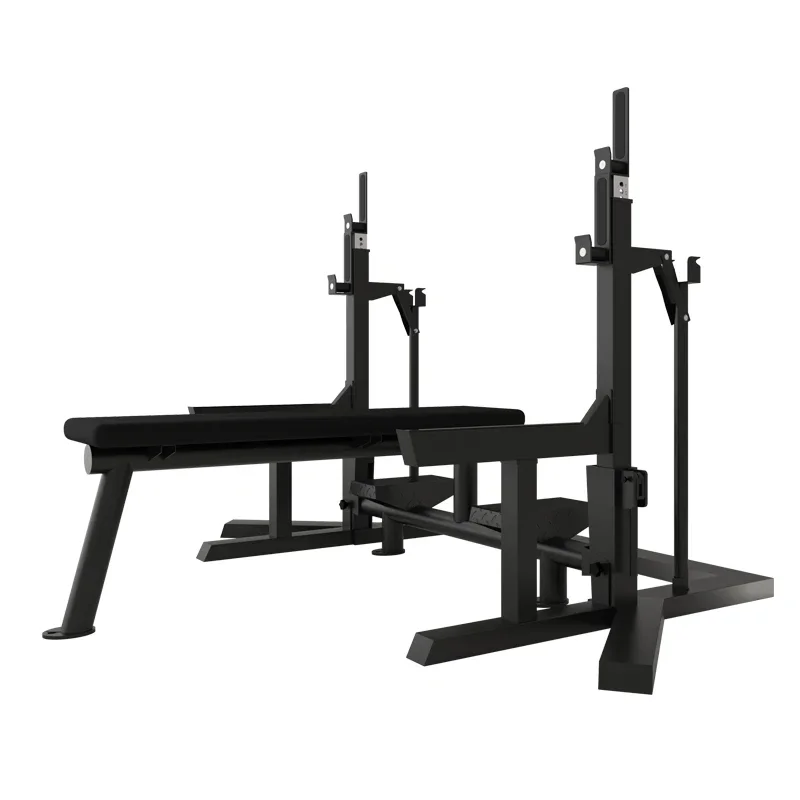 Komerčné fitnes zariadenie Hmotnostná multifunkčná nastaviteľná plochá hmotnosť zdvíhacích lisov