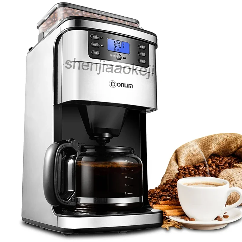 Komerčný automatický kávový stroj KF800 Domáce mletie Bean Cafe American Machine Drip Coffee Maker 900 W 1PC