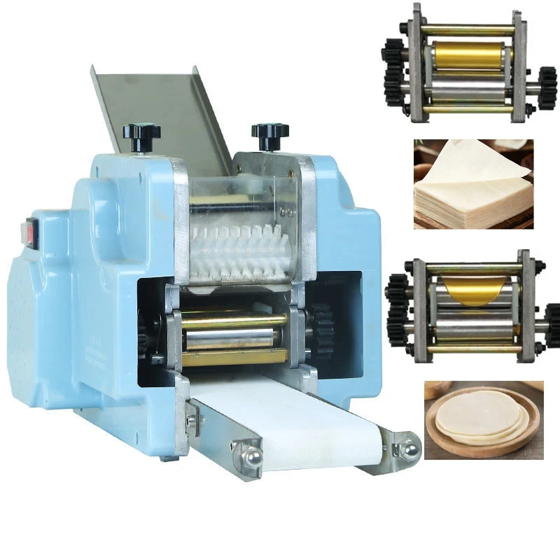 Komerčný elektrický knedrový obalový stroj Pastassor Maker Wonton Skin Slicer Rolling Lishing Round Square YX123TB