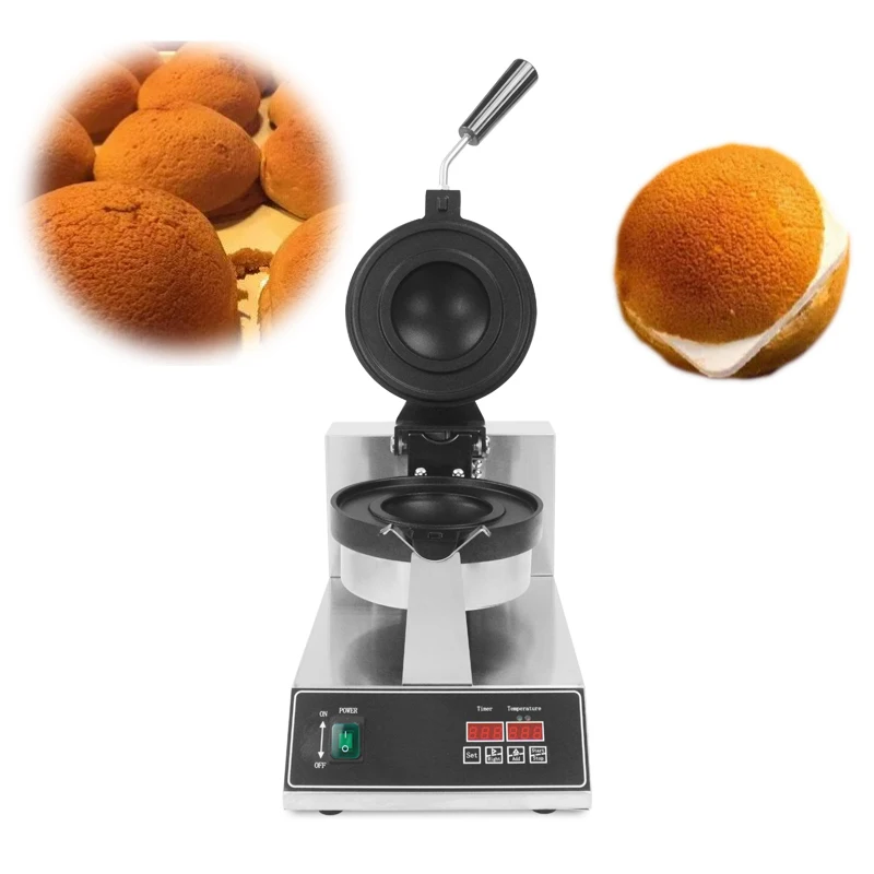 Komerčný hamburg gelato panini tlačový stroj elektrická zmrzlina oblátky UFO Burger Grill Flying Saucer Sandwich Press Maker