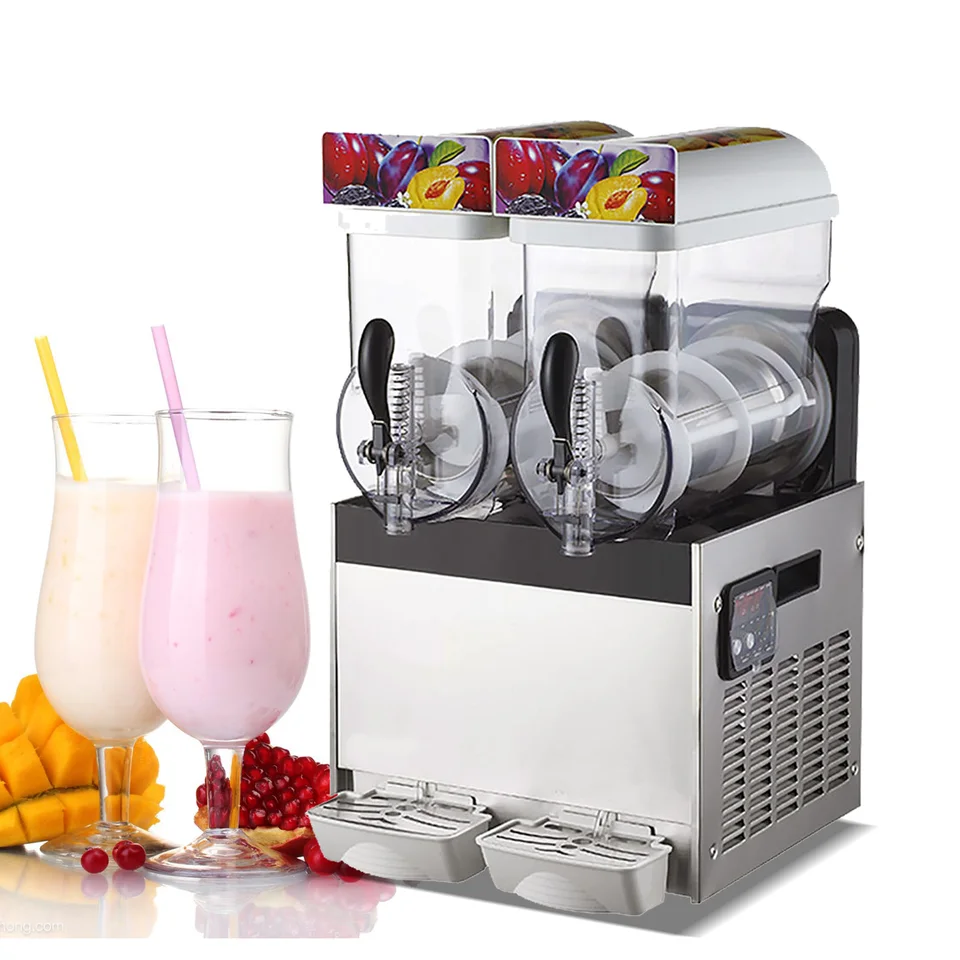 Komerčný Slushy Machine, 2x15l mrazený nápoj margarita slshinging Italia 2
