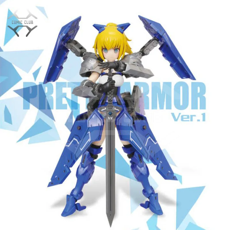 Komiksový klub In-Stock Ptty Armor Ver.1 Sabre Wing Zero Mobile Suit MS Girl Plast Plastic Model Model Kit Anime Hračky Obrázok