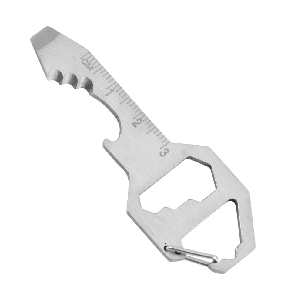 Kompaktná z nehrdzavejúcej ocele EDC Gear Multi náradie s sponou vonkajšie prežitie Keychain fľašový otvárač Kúp