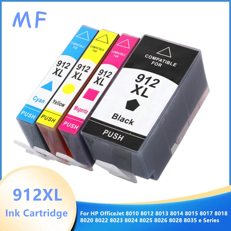 Kompatibilné pre HP 912XL 912 HP912 Atramentovú kazetu Officejet Pro 8020 8022 8023 8025 8025 8026 8028 8035 Printrancia