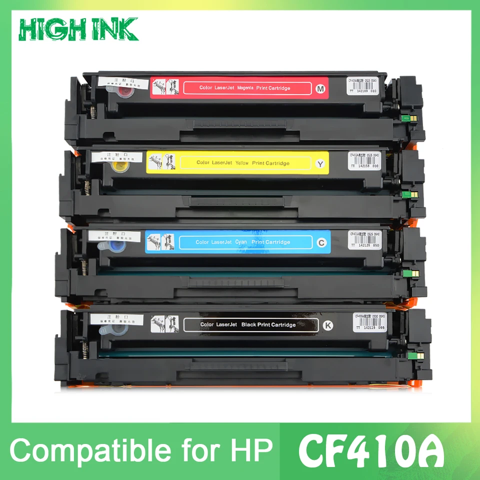 Kompatibilné pre kazetu HP Toner 410A CF410A CF410 CF411A CF412A CF413A CF410A 410X Color LaserJet Pro M452DN/M477FDW