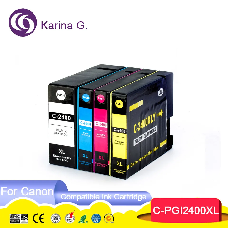 Kompatibilné pre kánon PGI2400 PGI 2400 Atramentovú kazetu pre Canon Maxify IB4040 IB4140 MB5040 MB5140 MB5340 MB5440 atď.