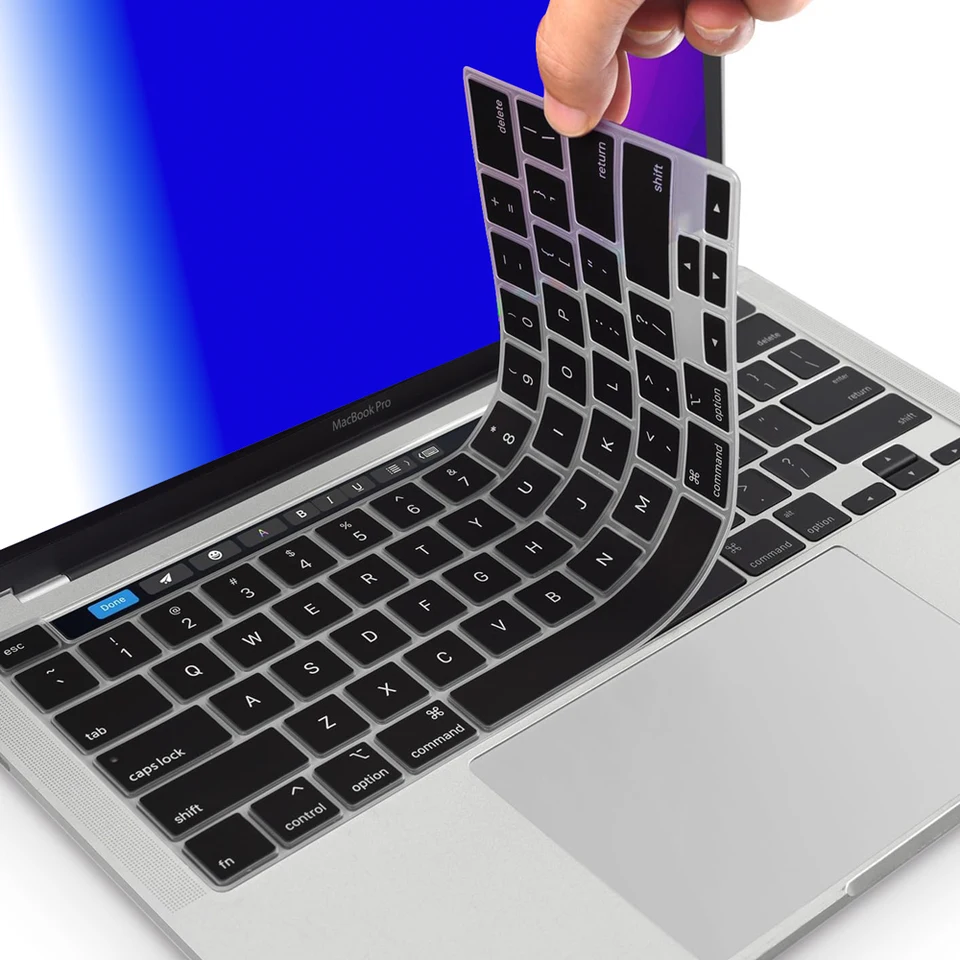Kompatibilný s krytom klávesnice MacBook Pro 13 A2289/A2338/A2251 a MacBook PRO 16 Klávesový kryt A2141 tenký ochranca pre dotykovú lištu