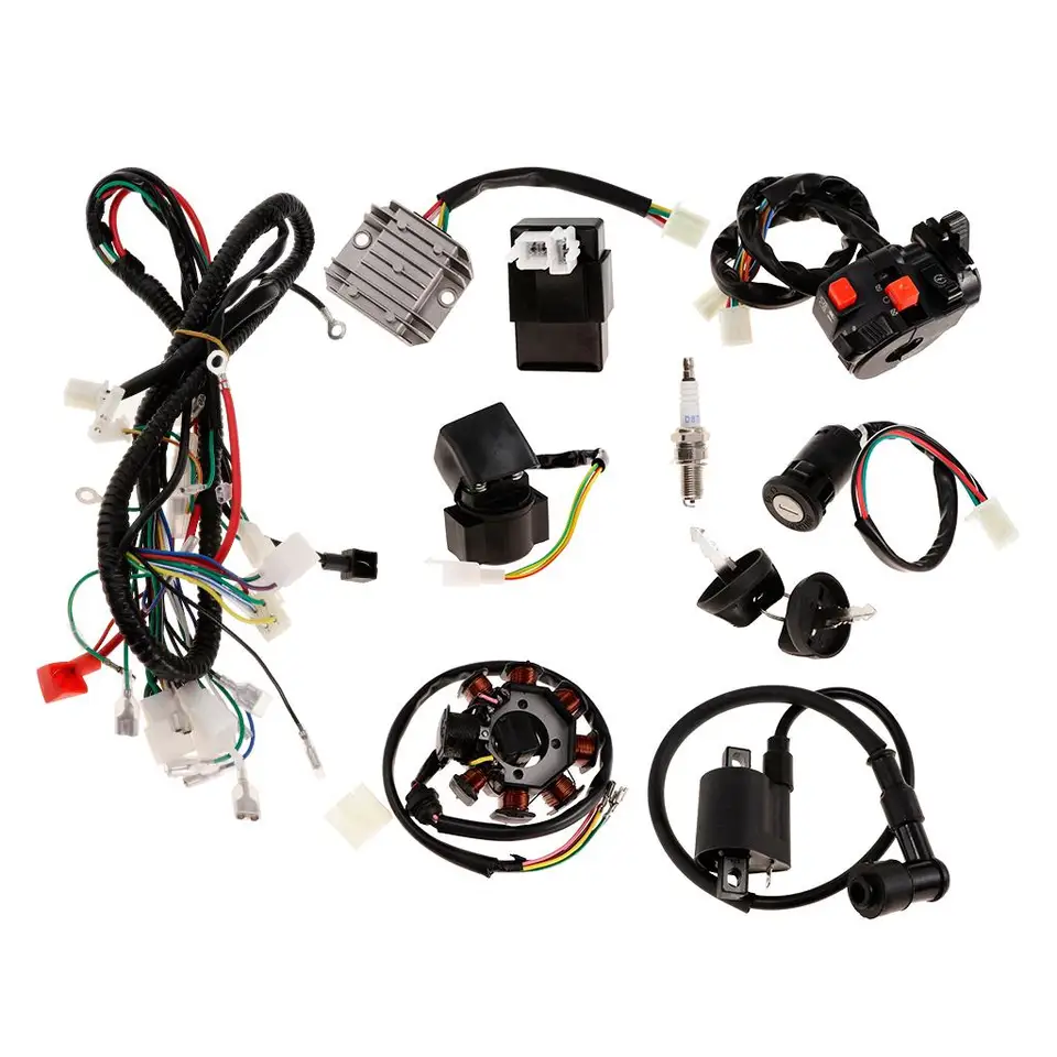 Kompletná elektrická súprava CDI Coil Weting Loom Horness Kit pre ATV 250 ccm 250 ccm