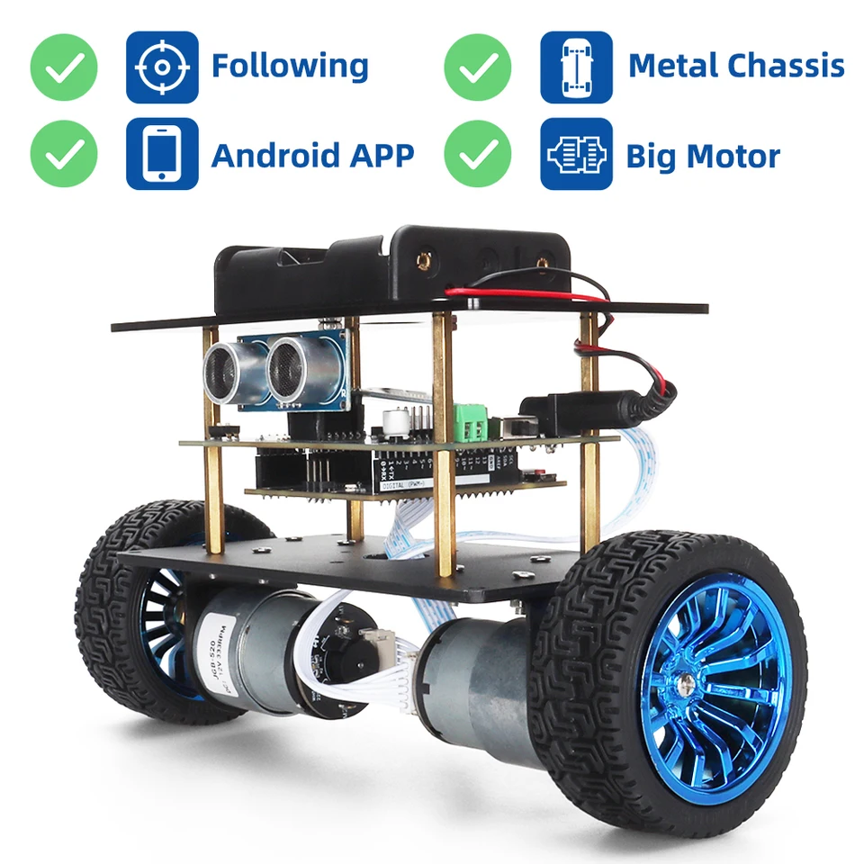Kompletná súprava Balance Car pre Arduino Starter Kit Programming Smart Robot STEM Vzdelávacie vzdelávacie automatizácie +pokyny