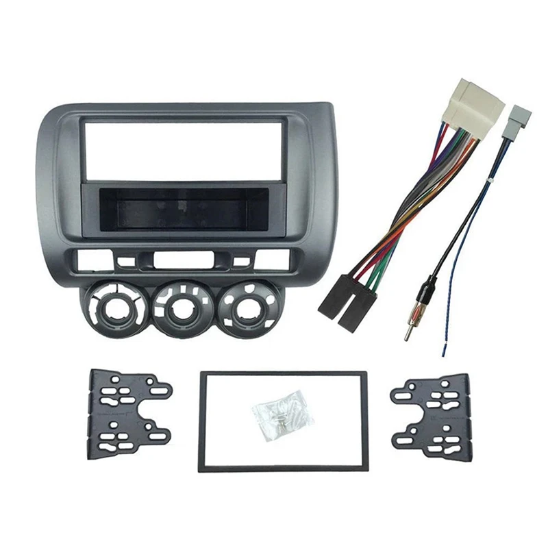 Komponent automobilu Fascia pre Honda Fit Jazz City Lhd One Din DVD stereofónny CD Panel Mount Inštalačná súprava Rám Rámový rámec ráme