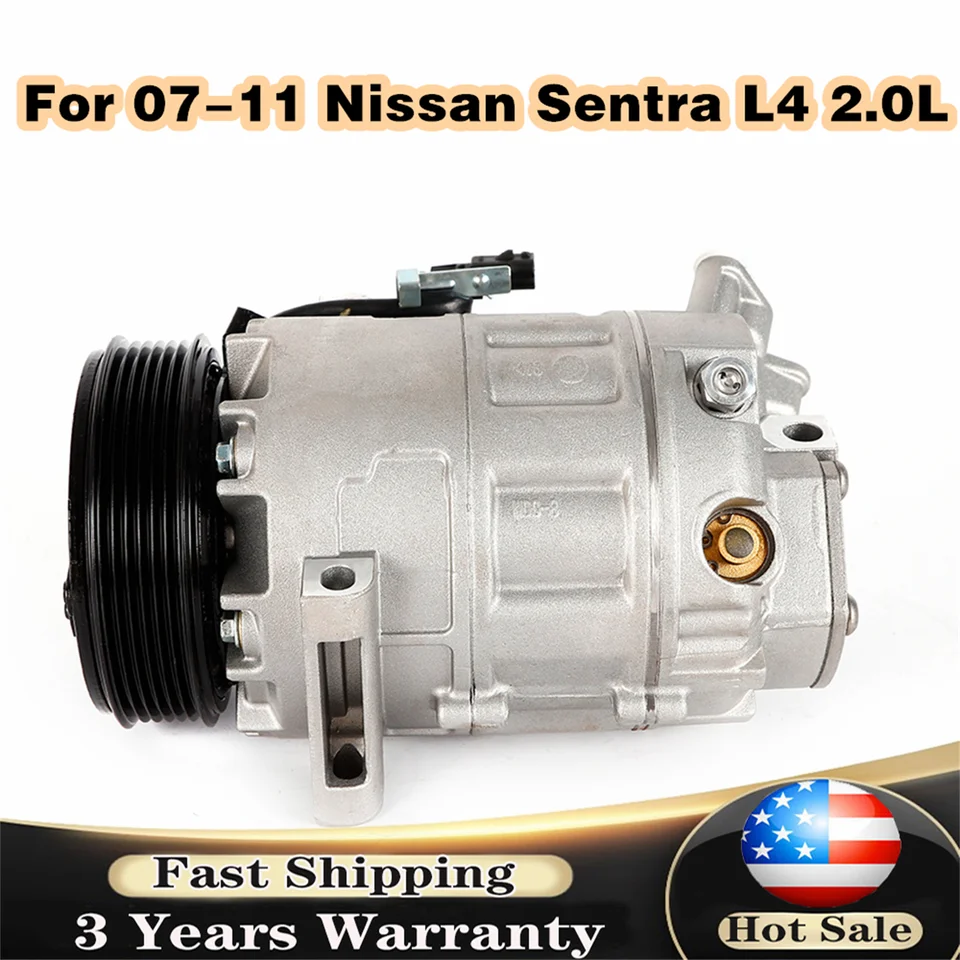 Kompresor A/C W/Clutch Fits 2007 2008 2009 2011 2011 Nissan Sentra Co 10871C Z0004620C 10000660