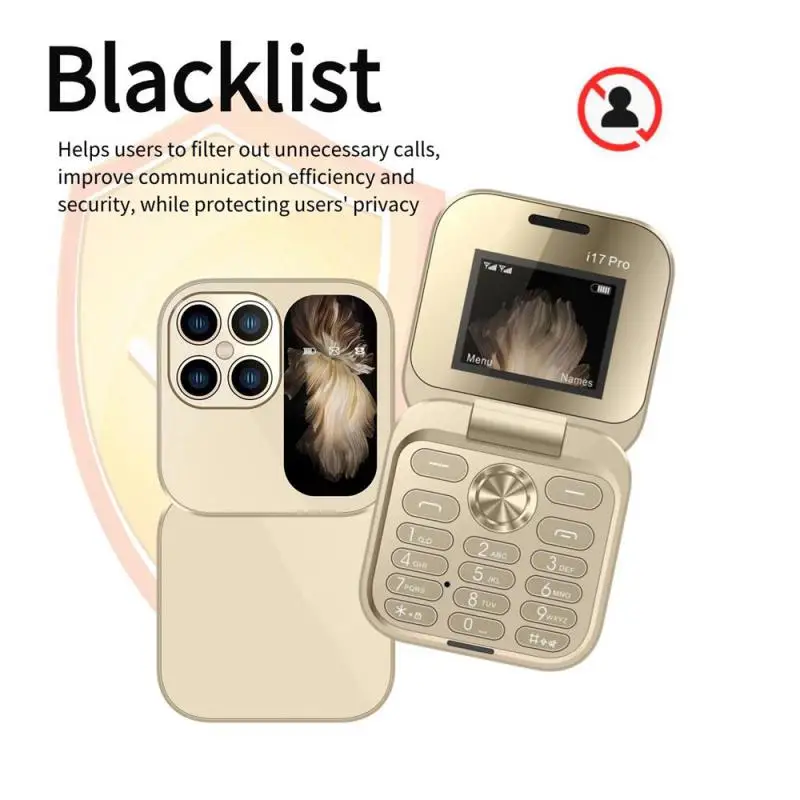 Komunikácia Mini Dual SIM Card Fold Mobile-Phone 2G Network Video Player Flight FM Radio Voice Small Box Flip Cell-Fones