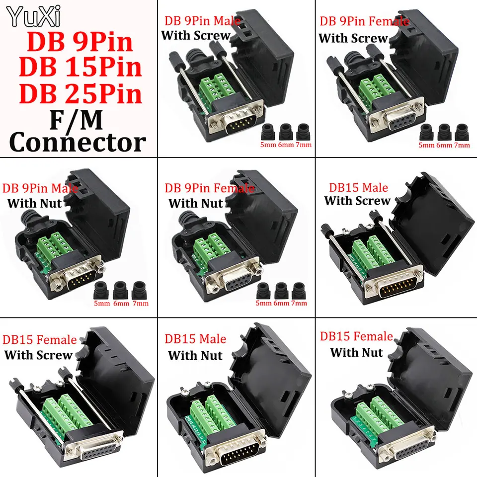 Konektor DB25 DB15 DB9