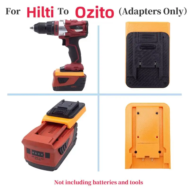 Konvertor batérie pre hilti 22V lítium adaptéra prevod na Ozito Einhell 18V nástroj Použite prevodník (nezahrňte nástroje a batériu)