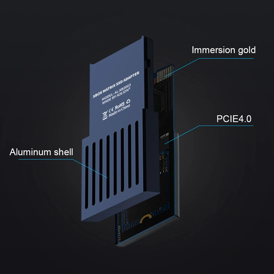 Konverzný box pre pevný disk pre externú konzolu Xbox Series X/S M.2 NVME 2230 SSD