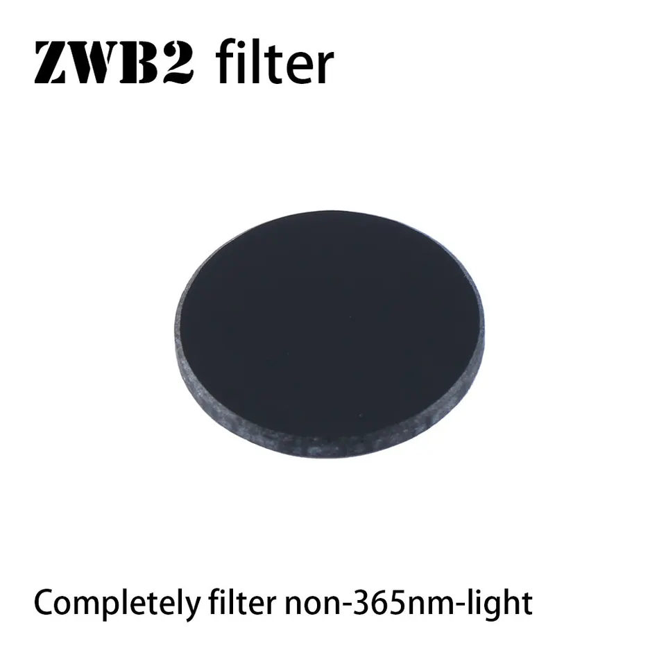 Konvoj 20,5 mm priemer, hrúbka 2 mm zwb2 filter pre S2 S2+, filter viditeľné svetlo, vhodný pre 365 Nm UV