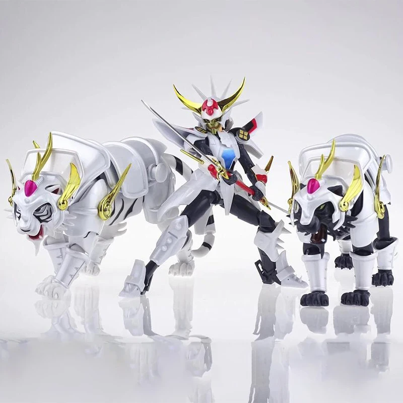 KOO Model Action Figure Yoroiden Samurai Troopers Ronin Warriors White Tiger Tiger Tiger Kikoutei Rekka Anime Figing Hračky darček