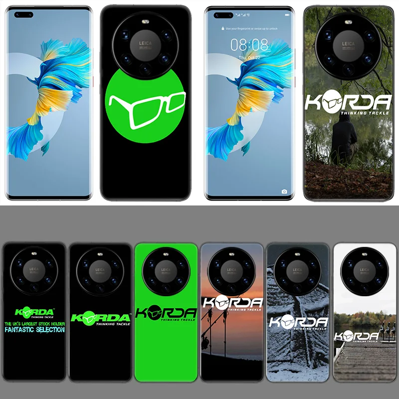Korda Fishing Tackle Coque Case pre Huawei Telefón P40 P30 Lite P50 P20 P10 Mate 40 30 20 10 10 PRO TPU TPU TRETKÁLNA BUMPLE