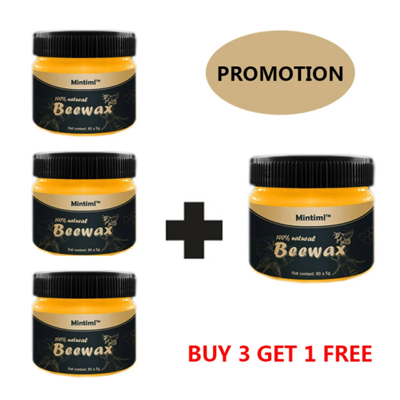 Korenie dreva Beewax Organic Natural Pure Pure Wax Nábytkový nábytok údržba vosk na čistenie dreva leštený zahraničný sklad.