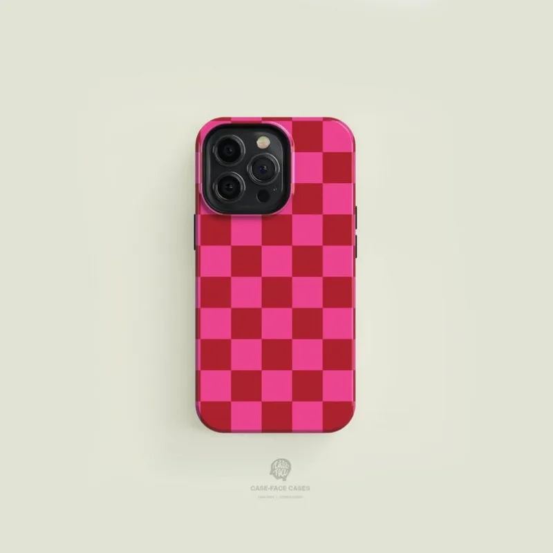 Korné ružové červené puzdro pre iPhone 16Promax 15 14 13 12 11 Pro Plus Acryl TPU dva v jednom magnetických telefónoch