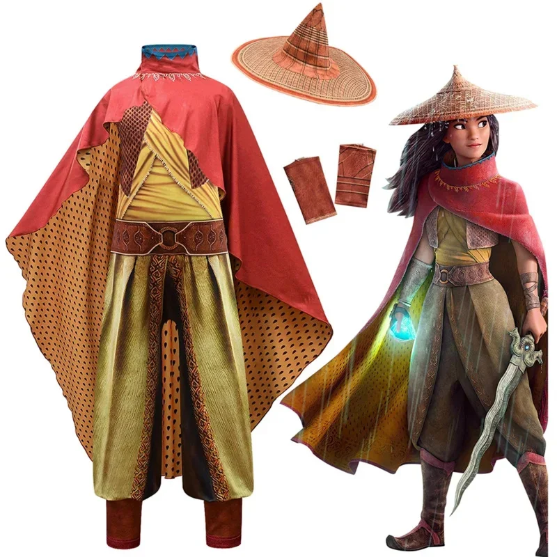 Kosty Halloween pre dievčatá Anime Raya a posledný drak Cosplay Carnival Party Sets Sets Fancy Dress Outfits Jyf