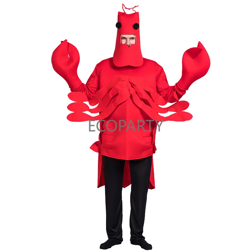 Kostým z homárov Dospelé dámske a muži unisex dospelých homárov Halloween kostým Halloween kostým