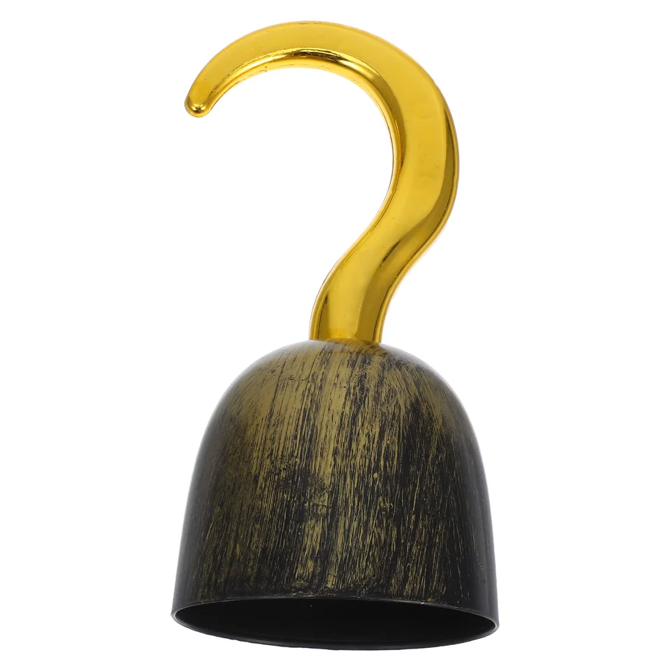 Kostýmy Golden Pirate Hook pre dievčatá Performance rekvizity plastové háčiky ručné lode Halloween Party Captain Cosplay zdoble slečna slečna