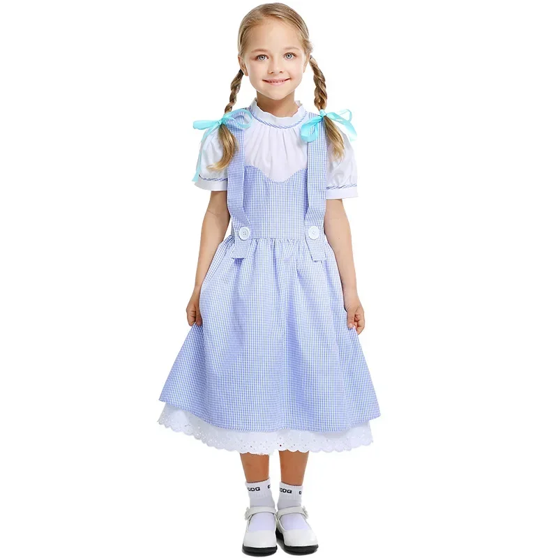 Kostýmy s rodičom a deťom pódium Dráma Dievčatá Pastoračné slúžkové kostýmy Halloween kostýmy pre deti cosplay dorothy