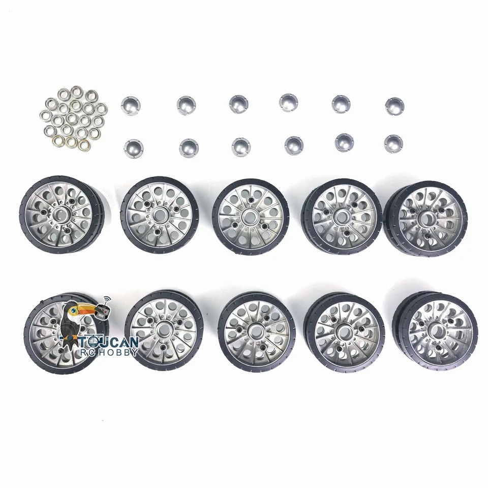 Kov 1/16 Road Wheels náhradný diel pre T34-85 RC Tank 3909 3838 USA M26 Pershing Henglong Soviet Model náhradné príslušenstvo TH21612