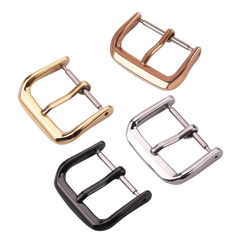 Kovová páska Band Buckle 8/10/11/11/112/12/22/22222222115 mm Men Watch pásovák strieborná čierna ružová zlatá z nehrdzavejúcej ocele Príslušenstvo