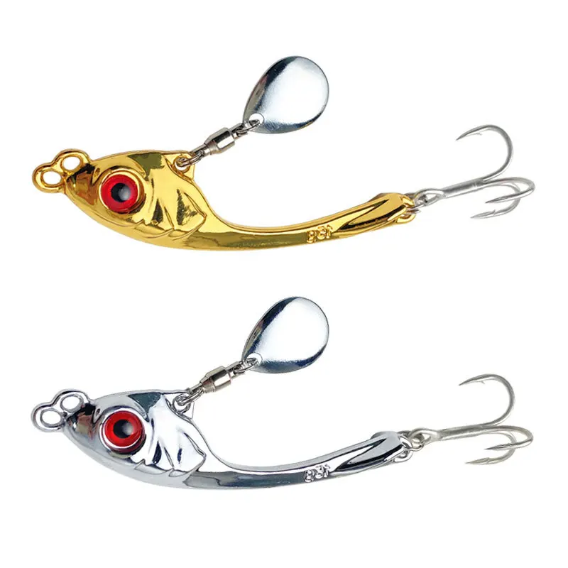 Kovová spinner Lure Vib Tail Dlhá liate návnada Lyžica pre basový pstruh Pike Sladkovodná slaná voda Zimná rybolovná Lure 5G 7G 10G 15G 20G 20 g 20g
