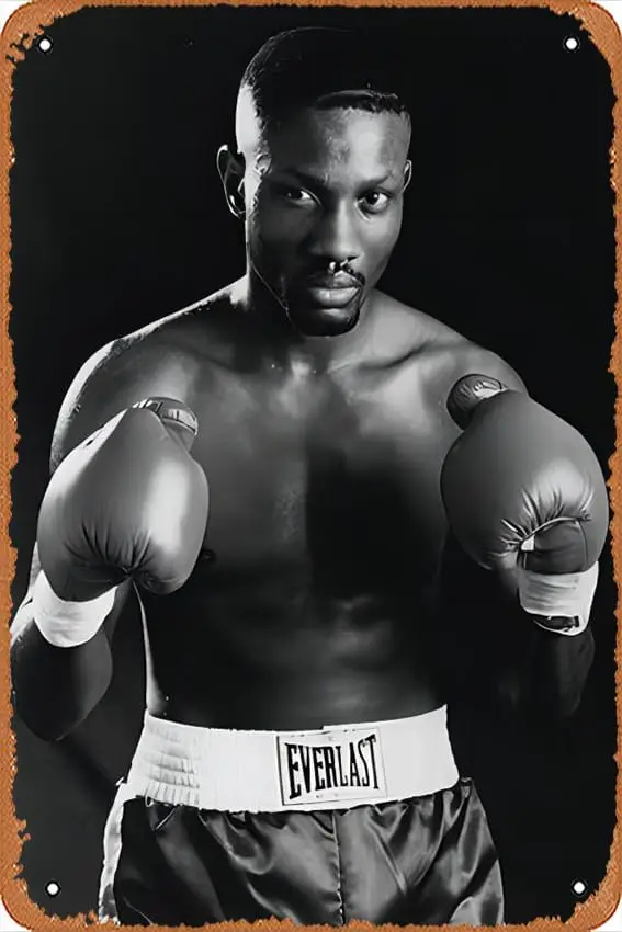 Kovová vinobranie plechová značka Boxing Legenda Pernell Whitaker Sweet Pea Boxing Fan V2 Funny Plaque Plagát pre vnútorný vonkajší dvor Man Ca ca