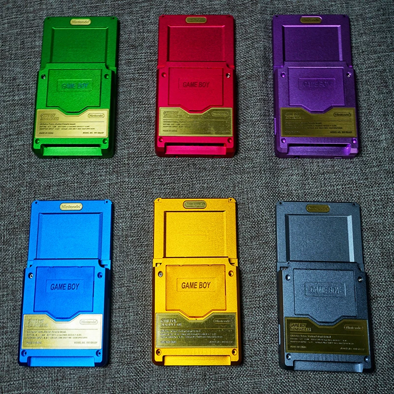 Kovová škrupina pre Nintendo GBA SP - Konverzia s rovnou doskou pre GBASP High Ras/Puliang/IPS Universal Screen LCD