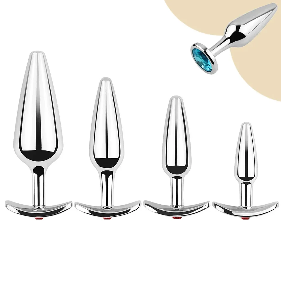Kovové análne korálky sada zadok sada Malé veľké nositeľné zadok Analplug šperky dilatátor dildo prosat Massager Sex