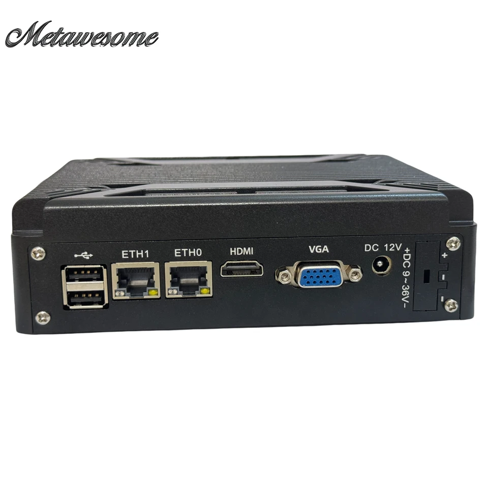 Kovové puzdro Hliník Fanless Industrial Mini PC Intel i5 Procesory Mini PC počítač DDR3L MSATA SSD 2LAN 2com VGA HD Displej