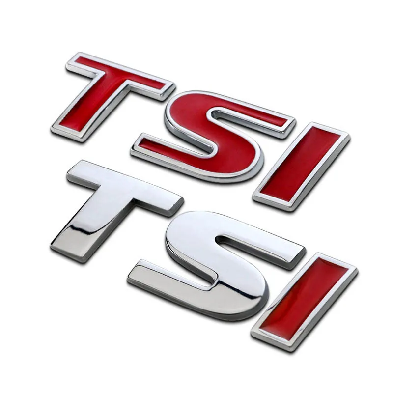 Kovové písmená pre auto Volkswagen Golf 7 TSI VW Jetta Polo 5 6 Tiguan Passat MK7 MK6 TSI Logo EMBLEM STACKER