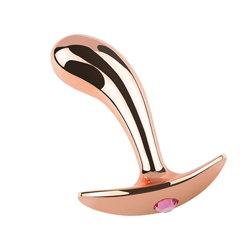 Kovové ružové zlato Massager plud Massager p stimulátor zadku nositeľné šperky sexuálne hračky masturbácia pre mužov a ženy