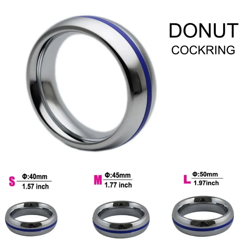 Kovové šišky kohúty kohút oceľový kohút penis oneskorenie prsteňový prsteň prstene pre mužov 40 mm/45 mm/50 mm