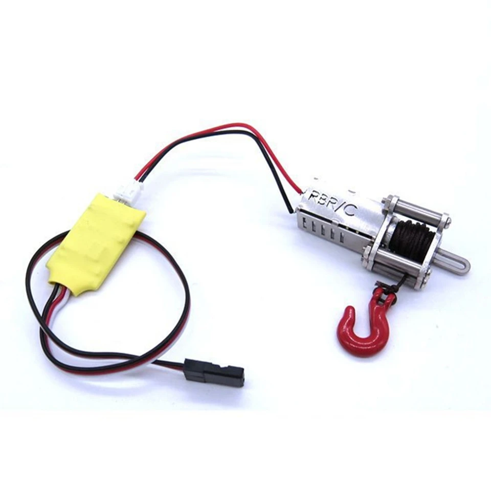 Kovový automatický simulovaný naviják s 3CH prijímačom kábla pre WPL B14 B24 B16 B36 C14 C24 C34 MN D90 MN99S RC CAR SEMS