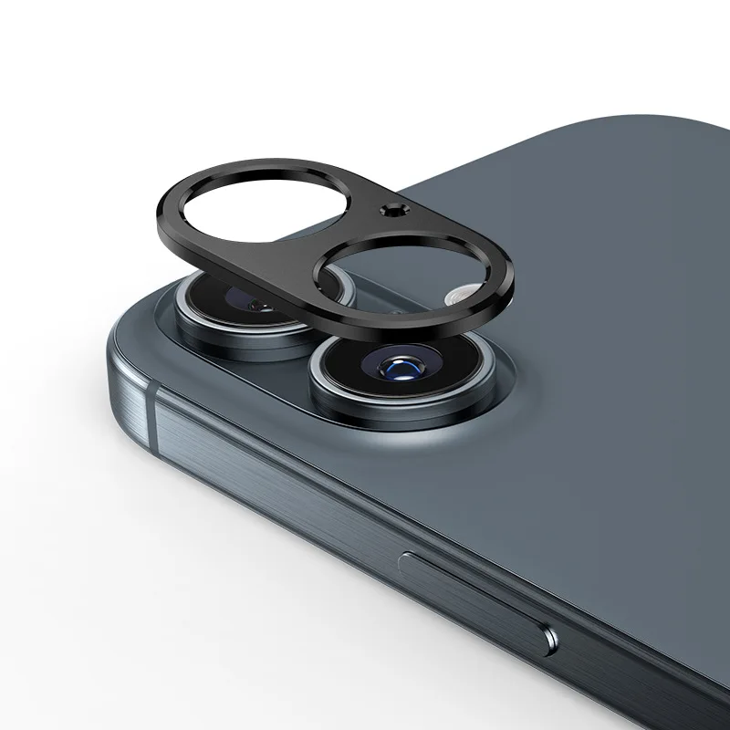 Kovový chránič kovov pre iPhone 16 / 16Plus zadné šošovky Cap Case Anti-Fall pokrýva originálnu farbu 2024 Nová